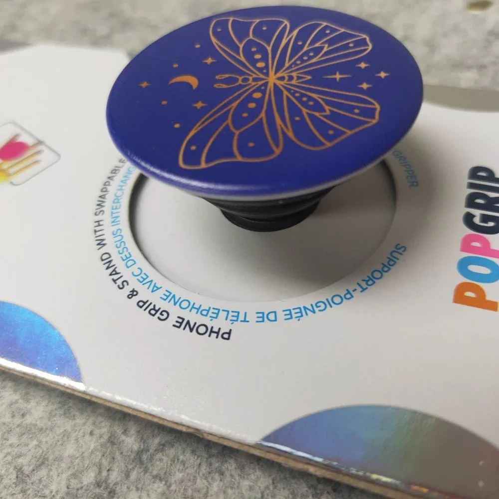 Vibey Butterfly Popsockets Single Grip &Stand Universal Phones and Tablet Holder